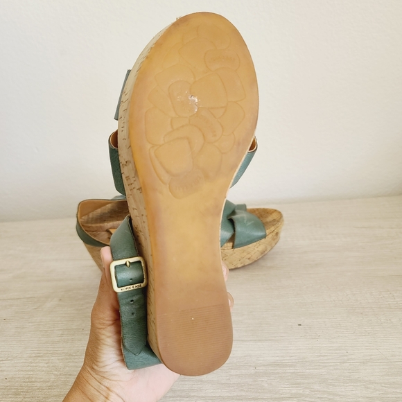 Kork-Ease Green Leather Sandals Size 8 - Picture 5 of 5